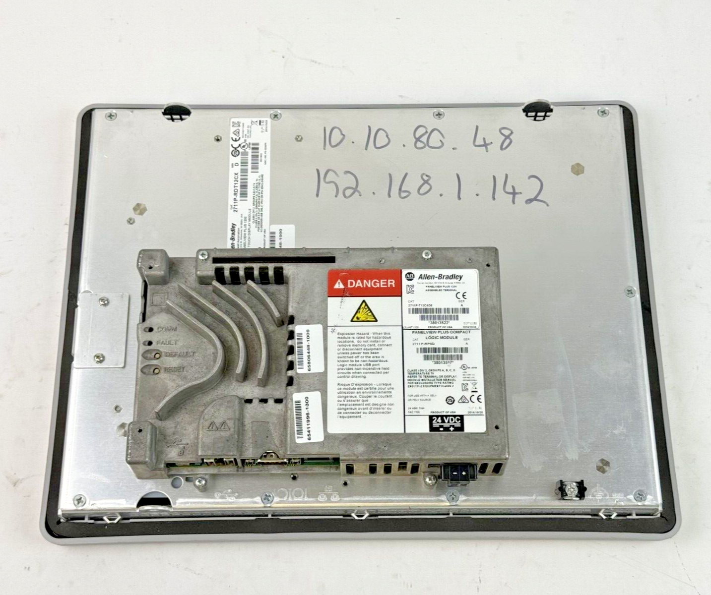 ALLEN-BRADLEY - 2711P-T12C4D8 SER. A - PANELVIEW PLUS 1250 ASSEMBLED TERMINAL