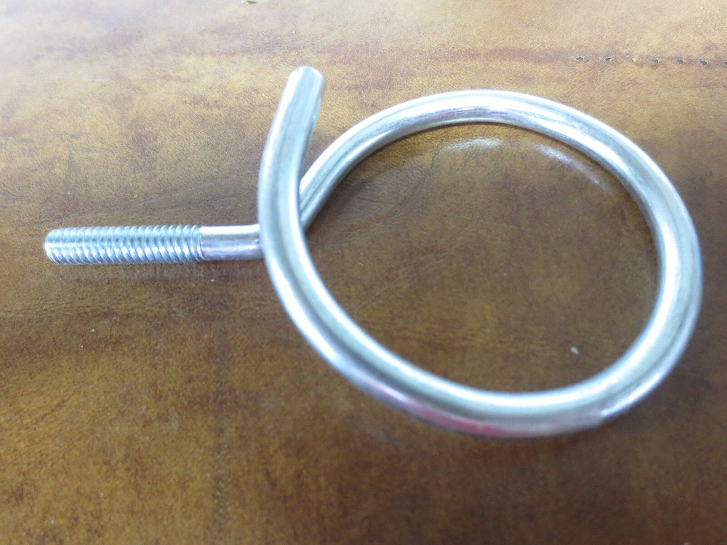 CHROME BRIDLE RINGS - 2" - 1/4" THREAD - NEW SURPLUS - LOT of 22