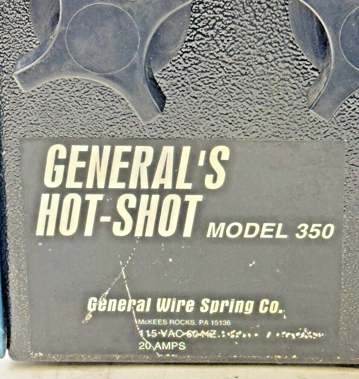 GENERAL WIRE SPRING CO - GENERAL'S HOT SHOT MODEL 350 -PIPE THAWING MACHINE ONLY