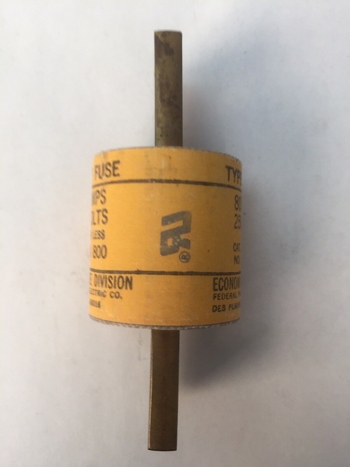 ECONOMY FUSE DIVISION RFN 800 TYPE RF FUSE 800 AMPS 250 VOLTS