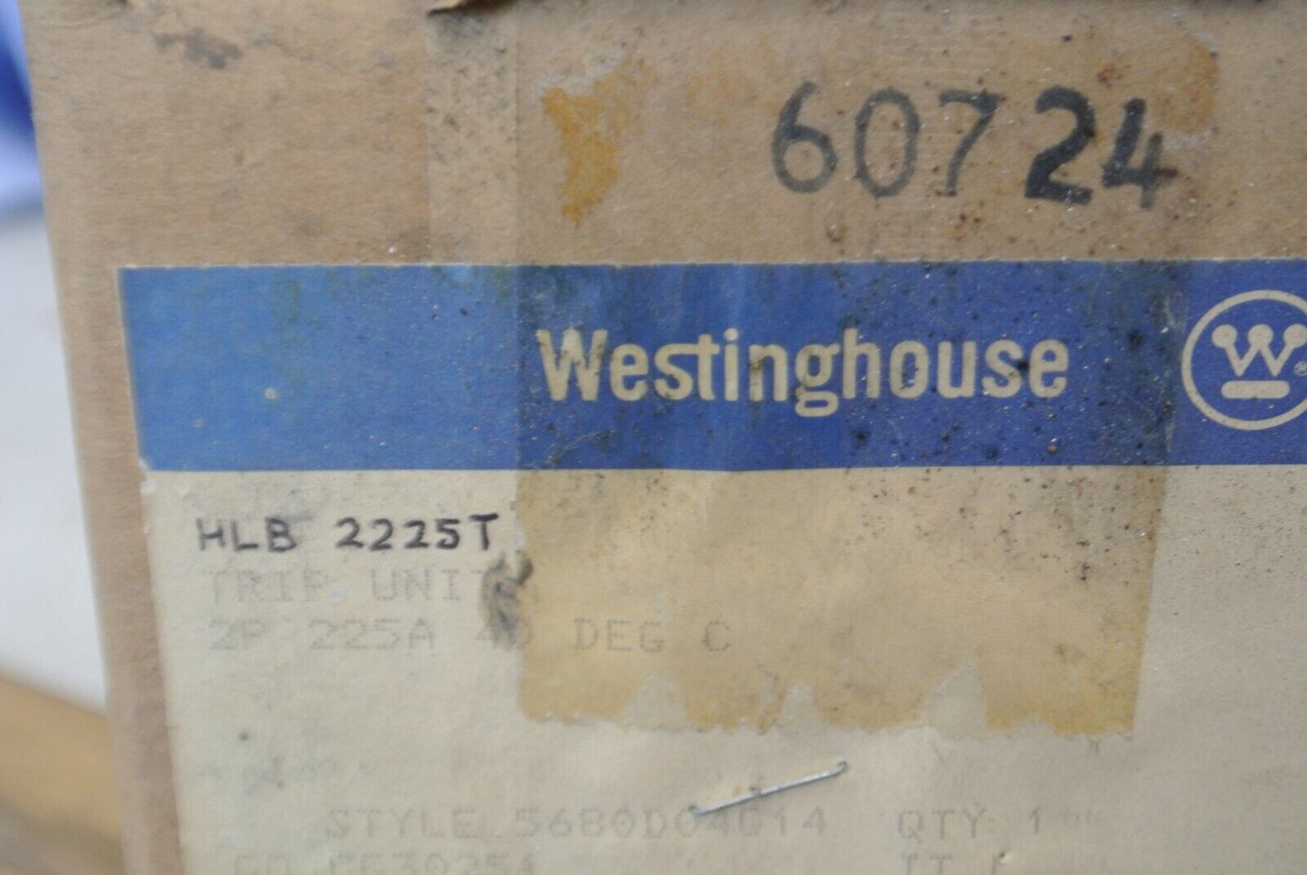 WESTINGHOUSE HLB2225T TRIP UNIT for DE-ION CIRCUIT BREAKER / 225A / NEW SURPLUS