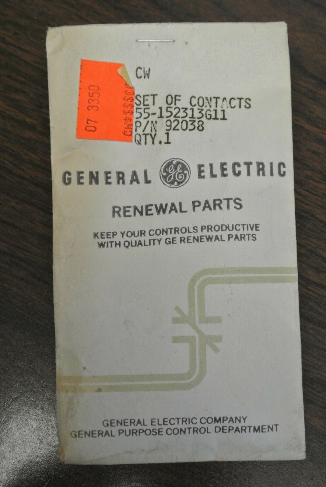 GENERAL ELECTRIC 55-152313G11 CONTACTS SET / NEW SURPLUS / 92038 / 55152313G11