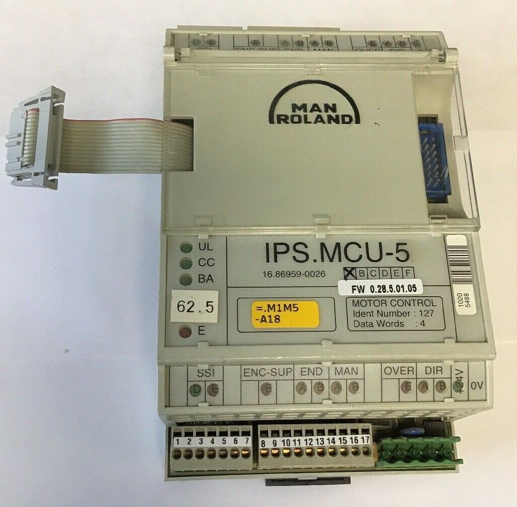 MAN ROLAND IPS.MCU-5 MOTOR CONTROL - 16.86959-0026 - Rev. A ***FOR PARTS***