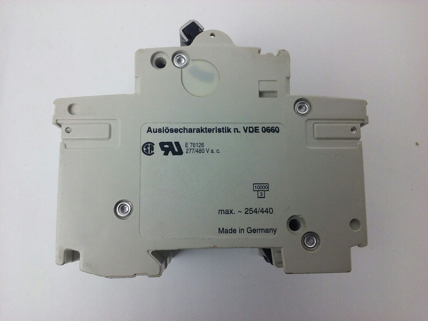 ABB S283W, CIRCUIT BREAKER, K32A, 3POLE, 277/480VAC, MAX 254/440, VDE0660, NEW