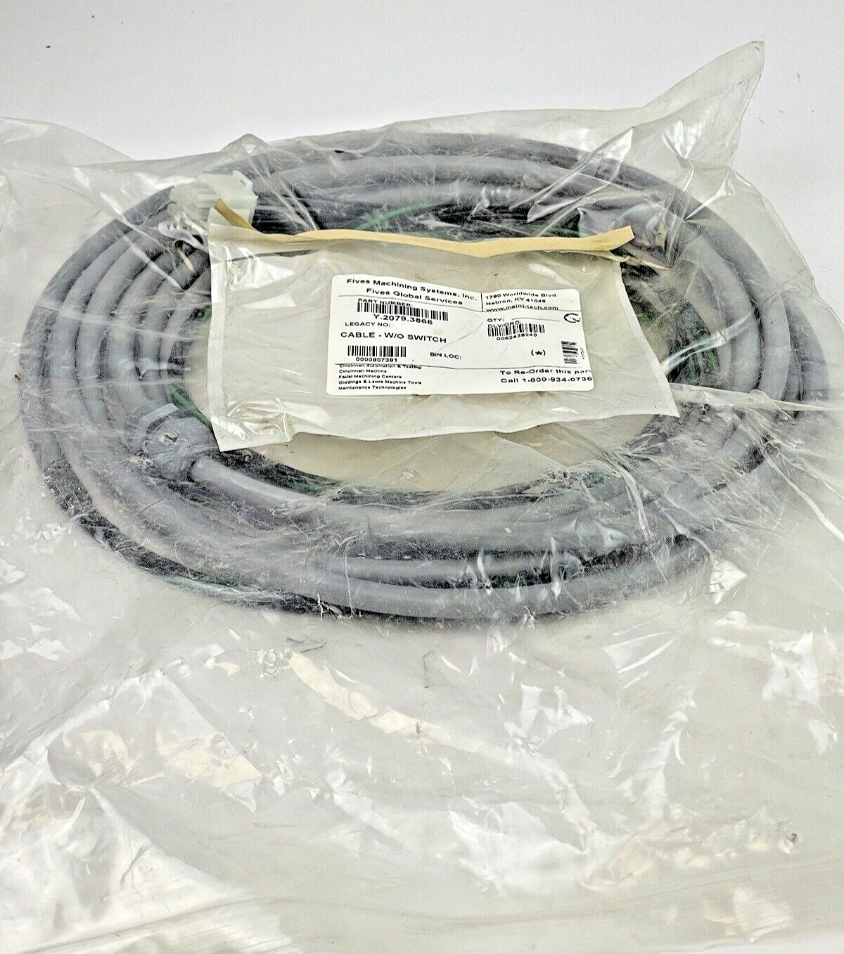 FIVES MACHINING SYSTEMS - Y.2079.3866 - CABLE W/O SWITCH - CORDSET - NEW