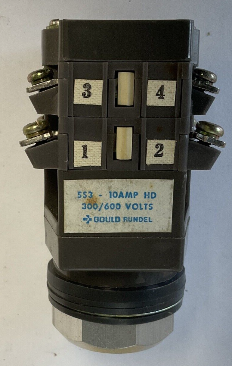 GOULD SS3 10AMP HD 300/600V KEYED SELECTOR SWITCH (NO KEY)