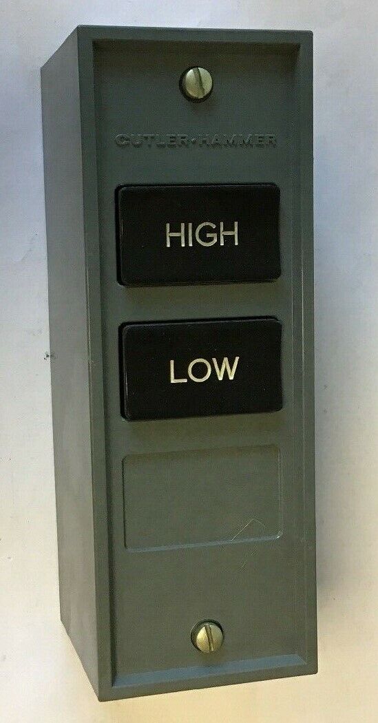 CUTLER HAMMER 10250H5206A STANDARD DUTY HIGH-LOW PUSHBUTTON STATION