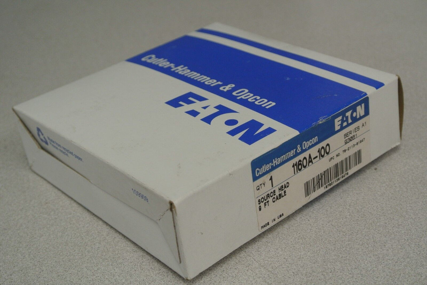 CUTLER-HAMMER & OPCON 1160A-100 SENSOR / SOURCE HEAD w/ 9' CABLE / NEW SURPLUS