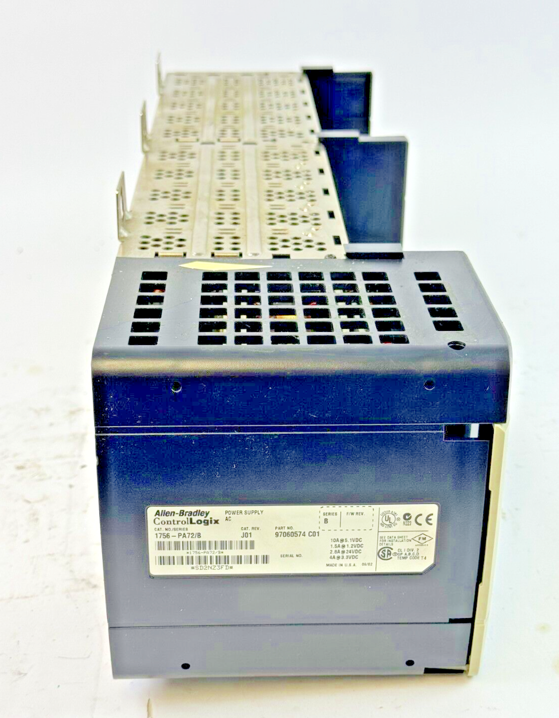 ALLEN-BRADLEY - 1756-PA72/B - CONTROL-LOGIX 10 SLOT 85-265V AC POWER SUPPLY