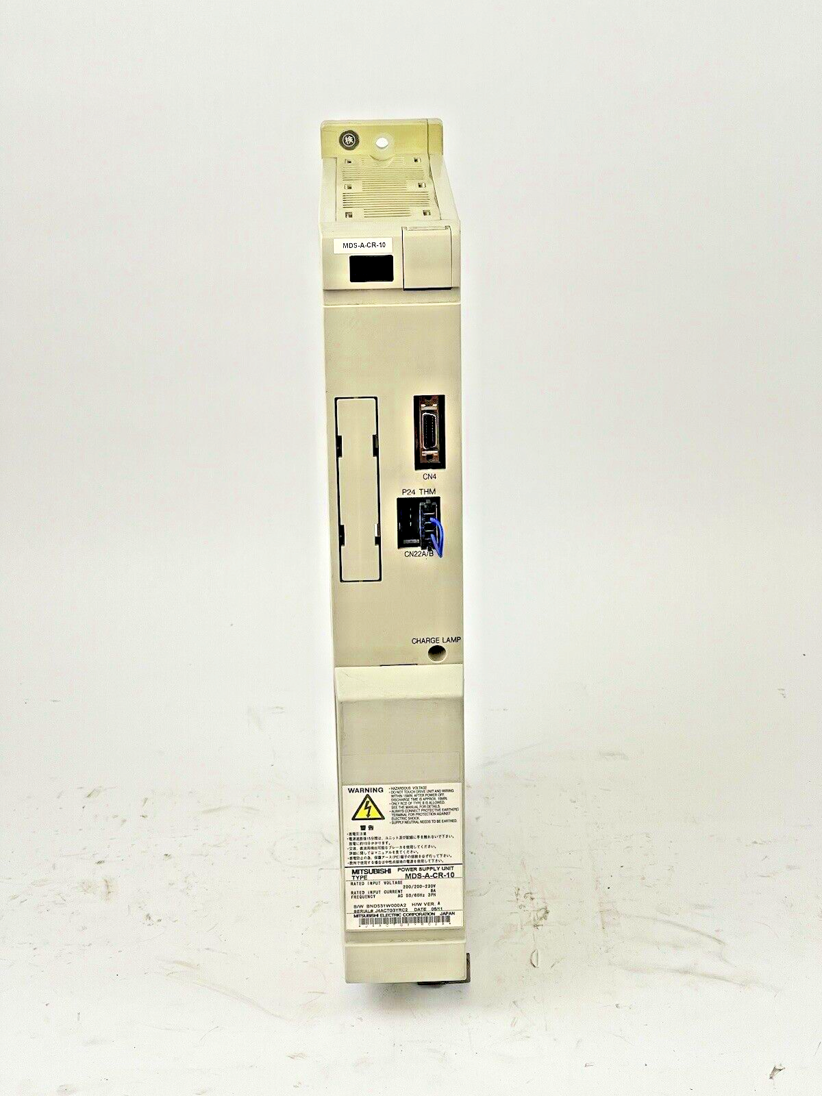 MITSUBISHI - MDS-A-CR-10 VER. A- POWER SUPPLY UNIT 200/200-230VAC,8A,3PH,50/60Hz