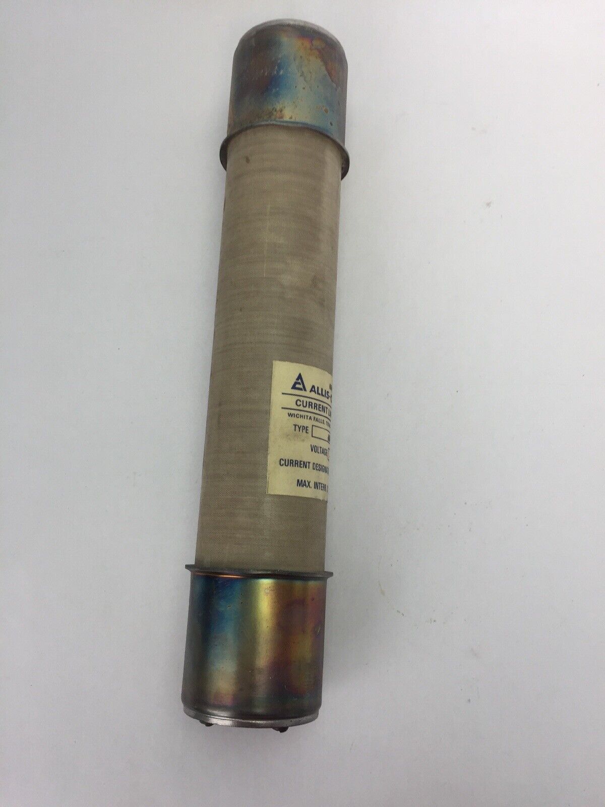 ALLIS-CHALMERS 48FM3X-4 CURRENT LIMITING FUSE 2400/4800V CURRENT DESIGNATION: 3X