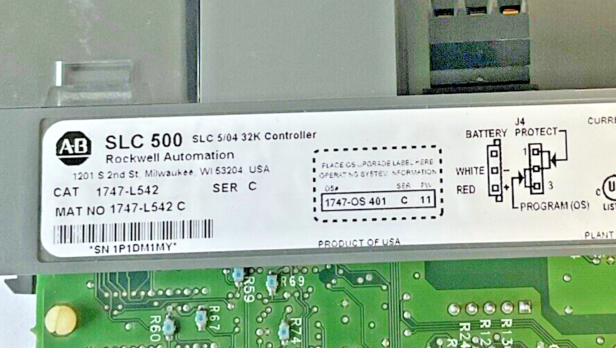 ALLEN BRADLEY 1747-L542 32K CONTROLLER SER.C 24VDC
