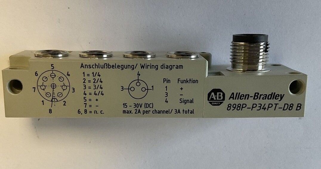 ALLEN BRADLEY 898P-P34PT-D8 DISTRIBUTION BOX SER.B 3A