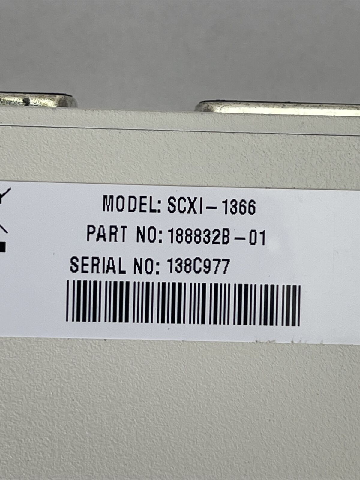 NATIONAL INSTRUMENTS SCXI-1366 TERMINAL BLOCK 150V