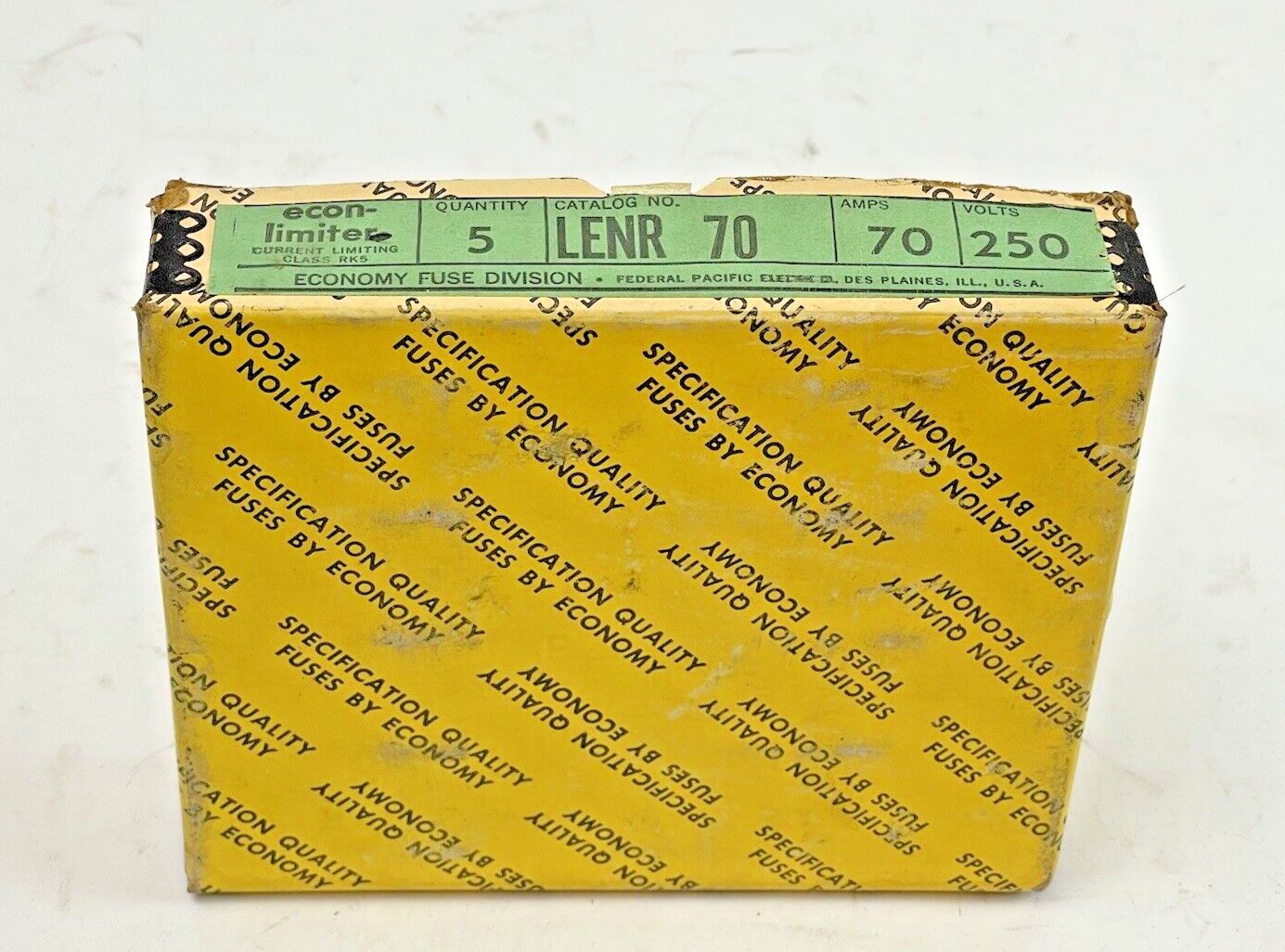 ECON-LIMITER *BOX OF 5* - LEN 70 - 70 AMP, 250 VAC, TIME-DELAY , DUAL-ELEMENT