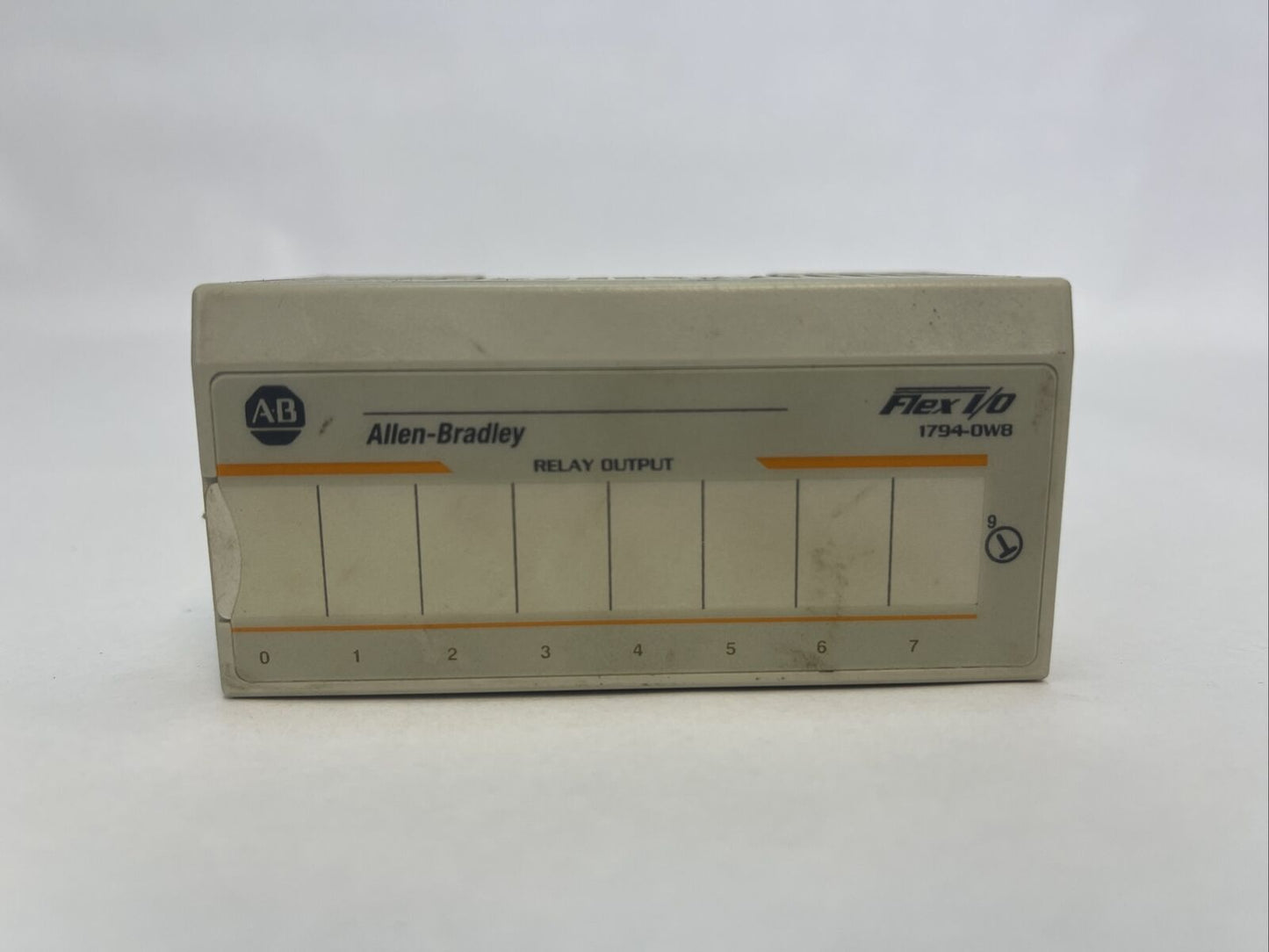 ALLEN BRADLEY 1794-OW8 RELAY OUTPUT MODULE REV D01 SUPPLY 24VDC FLEXBUS 5VDC