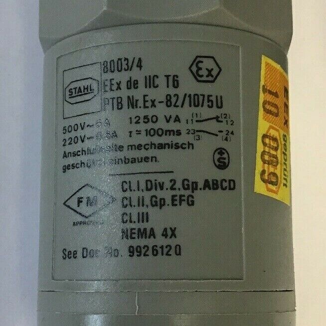 KILLARK 8003 41G PUSH BUTTON SERIES 30.5 550V 6A 1250KVA