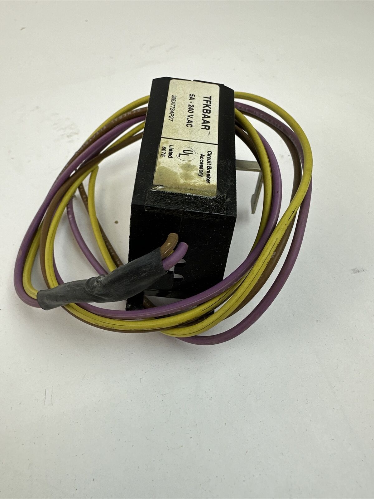 GE TFKBAAR BELL ALARM SWITCH F225 C/B ACCESSORY 5A 240VAC
