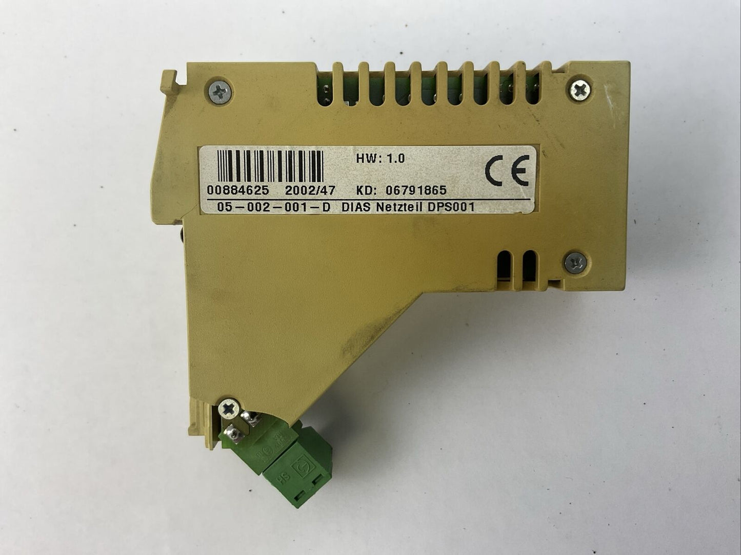 SIGMATEK 05-002-001-D DIAS NETZTEIL DPS001 HW 1.0 MODULE HAS BROKEN OFF PLASTIC