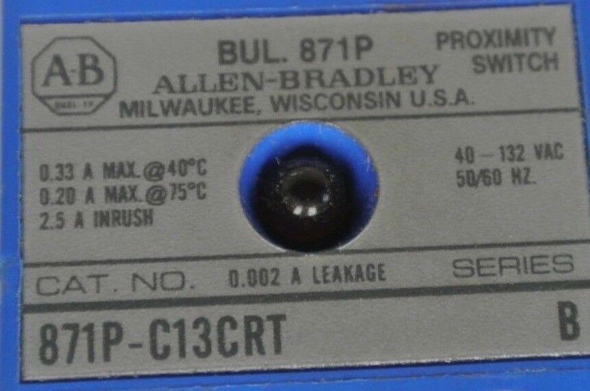 ALLEN-BRADLEY 871P-C13CRT TYPE C PROXIMITY SWITCH / NEW SURPLUS