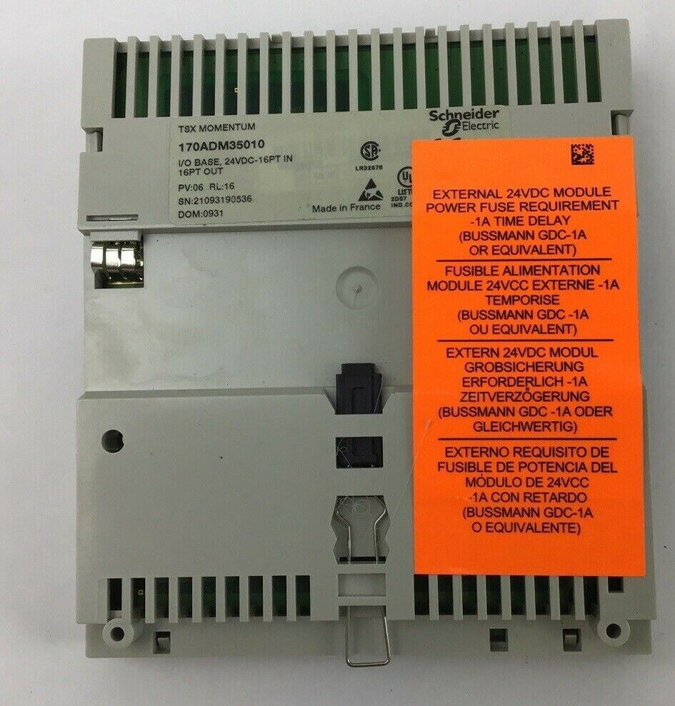 SCHNEIDER ELECTRIC 170ADM35010 I/O BASE 24VDC 16PT