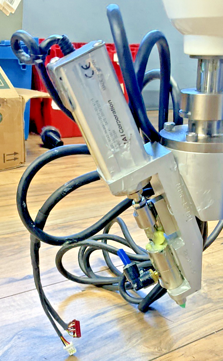 DENSO HS-45352M INDUSTRIAL ROBOT ARM W/ DENSO RC7M-HSG4BA-CP-3 ROBOT CONTROLLER