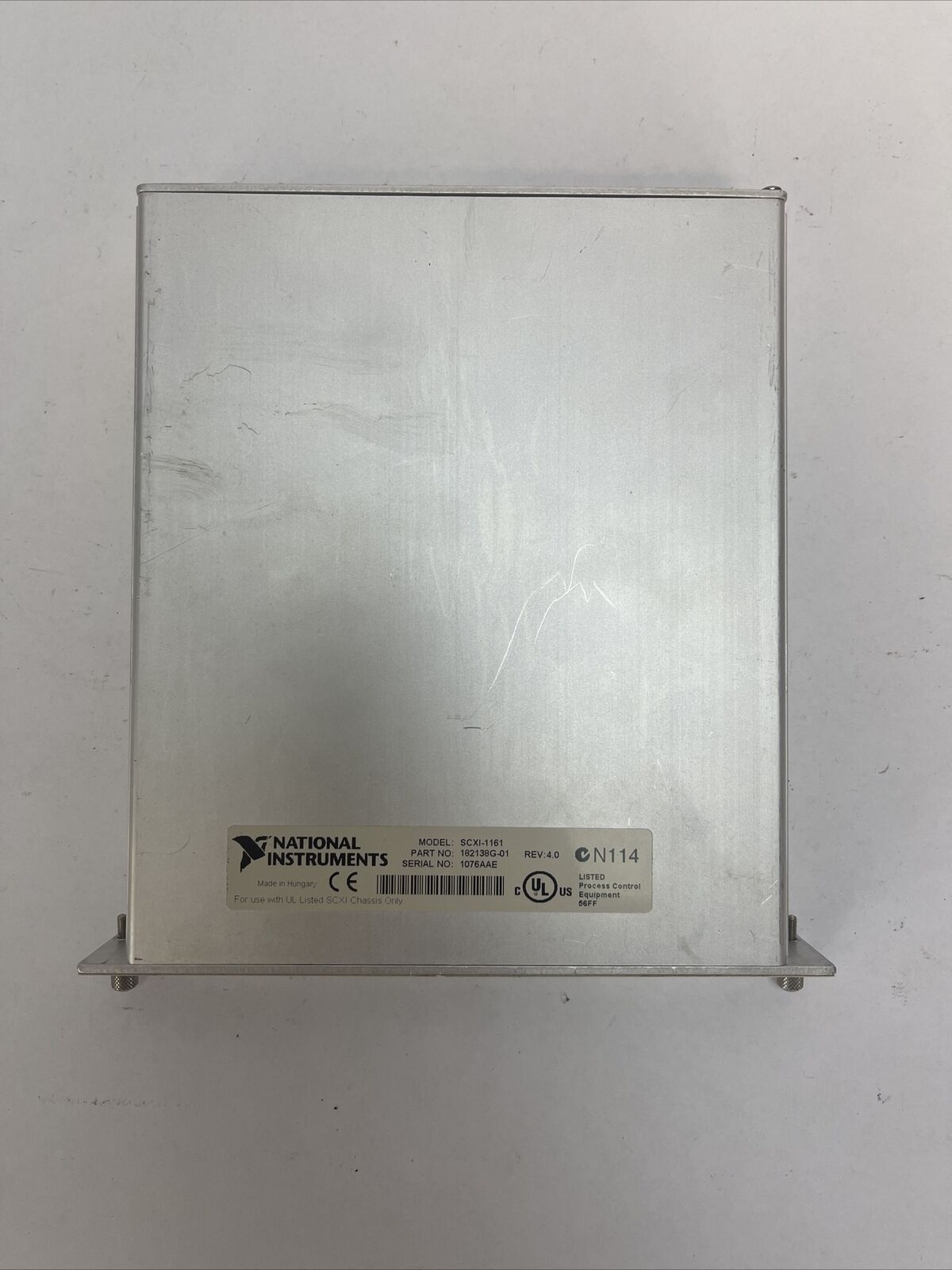 NATIONAL INSTRUMENTS SCXI-1161 8-SPDT POWER RELAY MODULE 250V REV 4.0