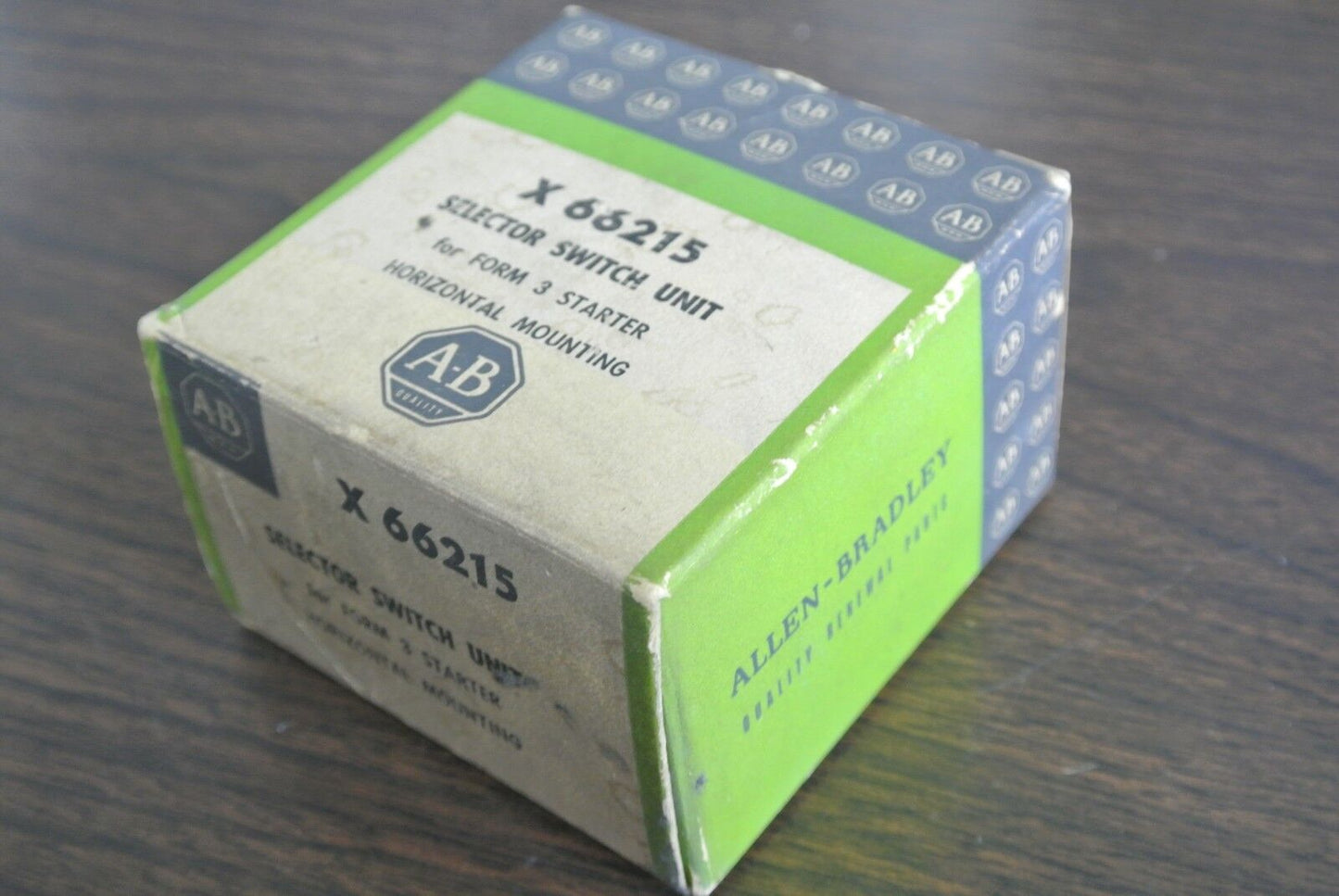 ALLEN-BRADLEY X 66215 SELECTOR SWITCH UNIT for FORM 3 STARTER - NEW SURPLUS