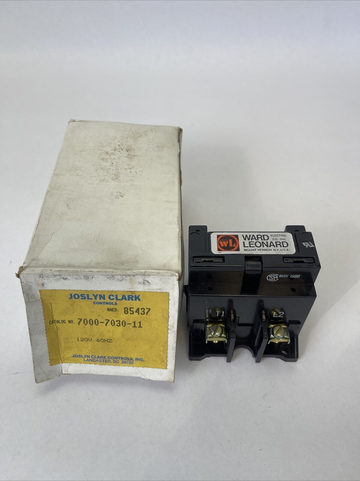 JOSLYN CLARK WARD LEONARD 7000-7030-11 CONTACTOR 500VDC 10A 240VDC 40A COIL 120V