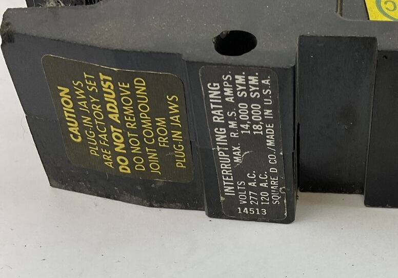 SQUARE D FY14020A CIRCUIT BREAKER 20A 277VAC 1-POLE ***LOTOF2***