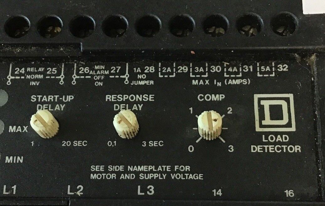 SQUARE D CLASS 8430 TYPE V 3460 LOAD DETECTOR 460V
