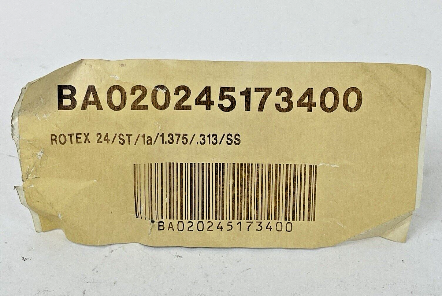 KTR ROTEX - CURVED JAW COUPLING HUB - BA02025173400-24 SER 1-3/8" BORE 5/16" KEY