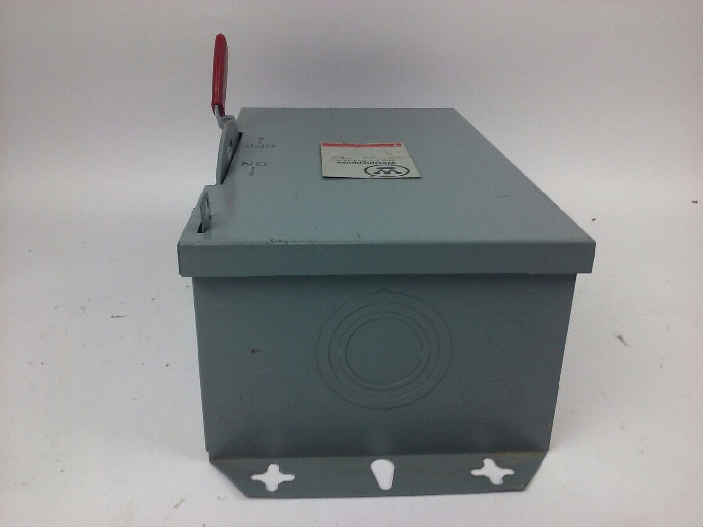 WESTINGHOUSE, HUN362, SAFETY SWITCH, 60A, 600V, 3P, TYPE 1 INDOOR, MISSING PARTS