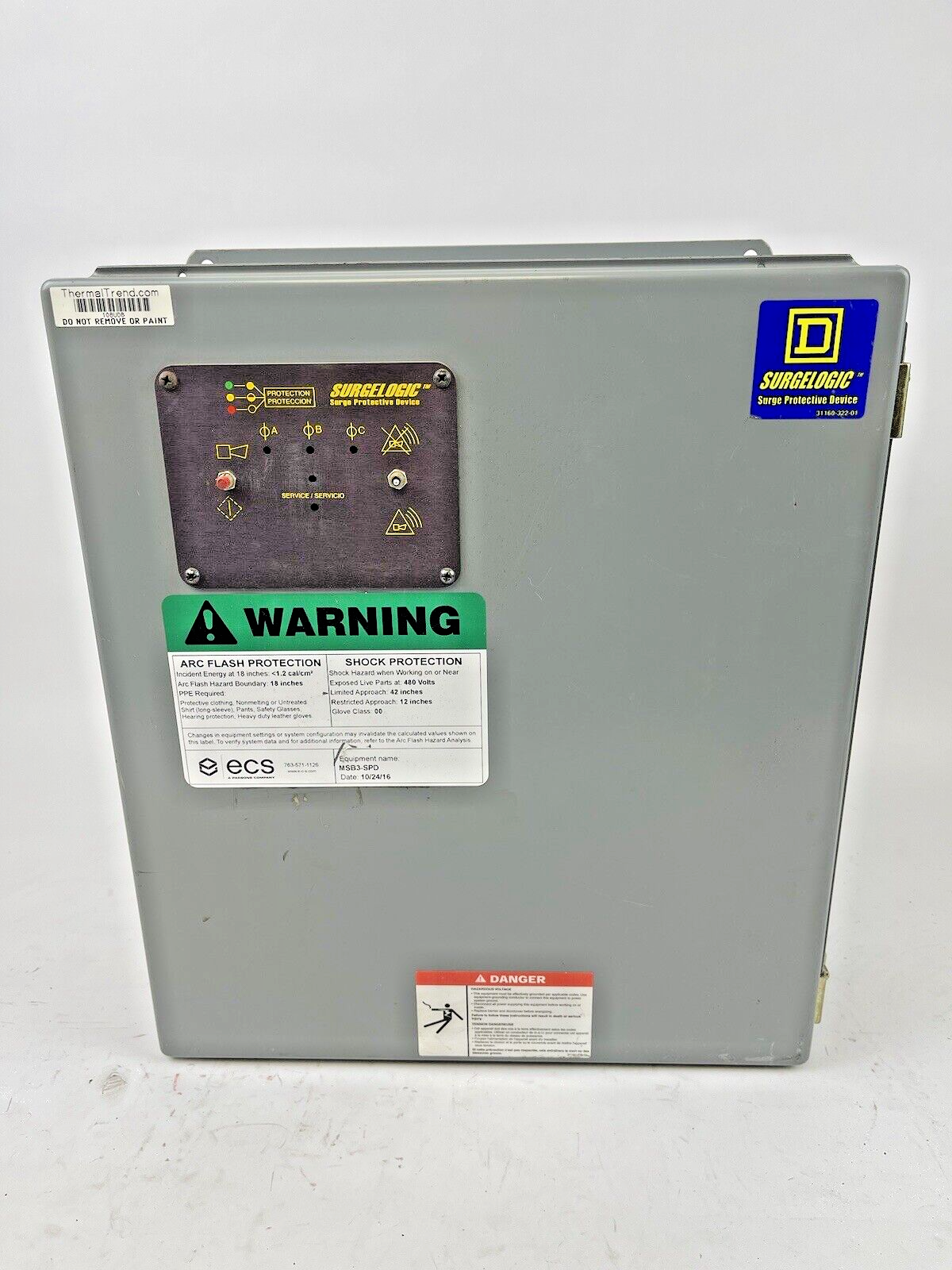 SQUARE D - SURGELOGIC - TVS4XGA16AI - SURGE PROTECTOR MODULE