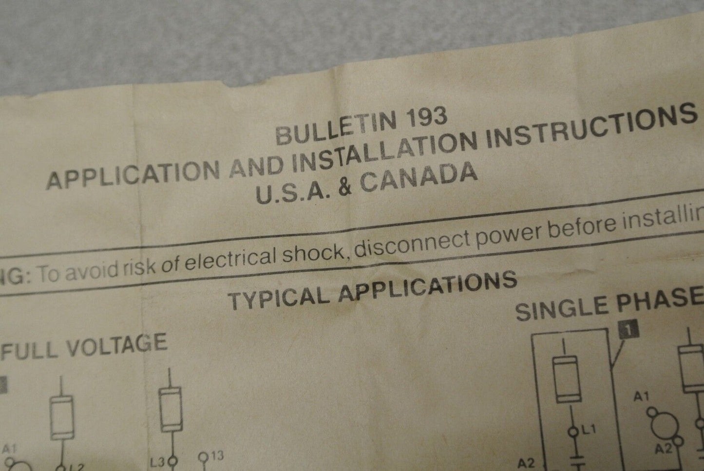 ALLEN-BRADLEY 193-BSB16 Ser. B BIMETALLIC OVERLOAD RELAY 1.0-1.6A / NEW SURPLUS