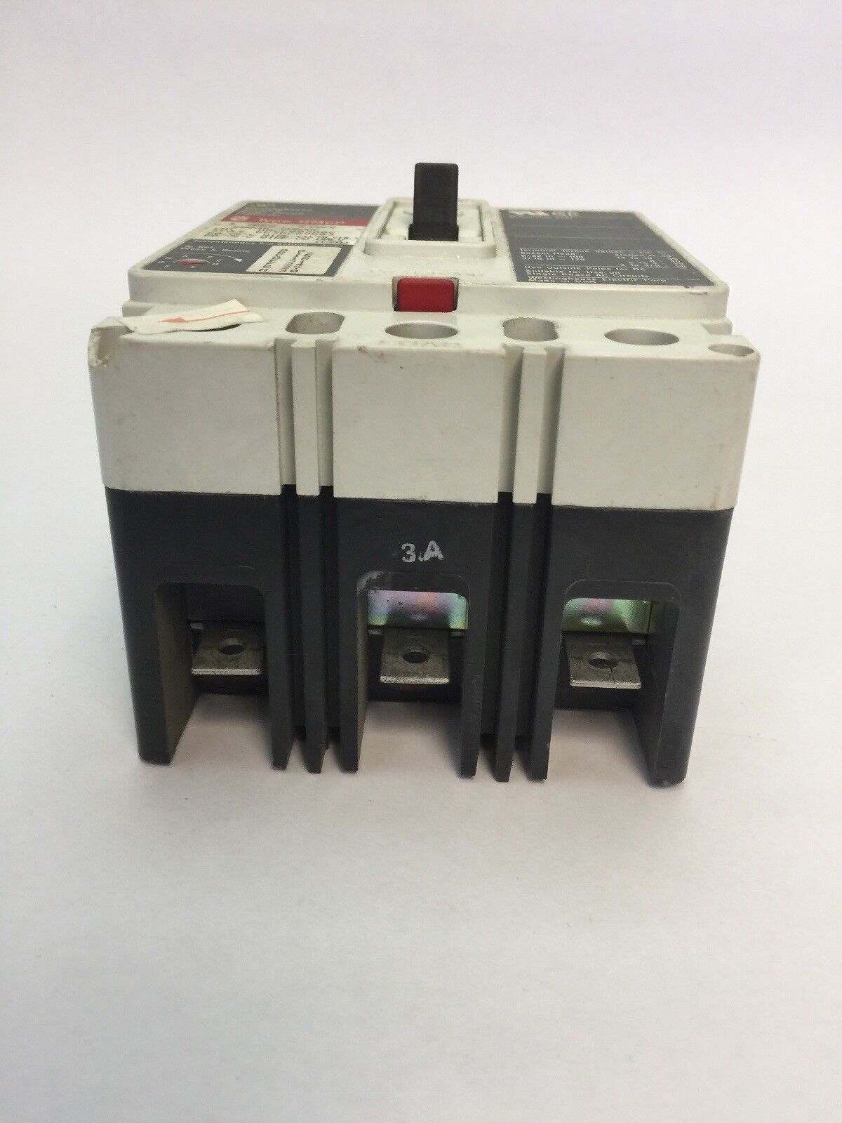WESTINGHOUSE HMCP003A0C 3 Amp 600 VAC 250 VDC 3 Pole 6630C87G03