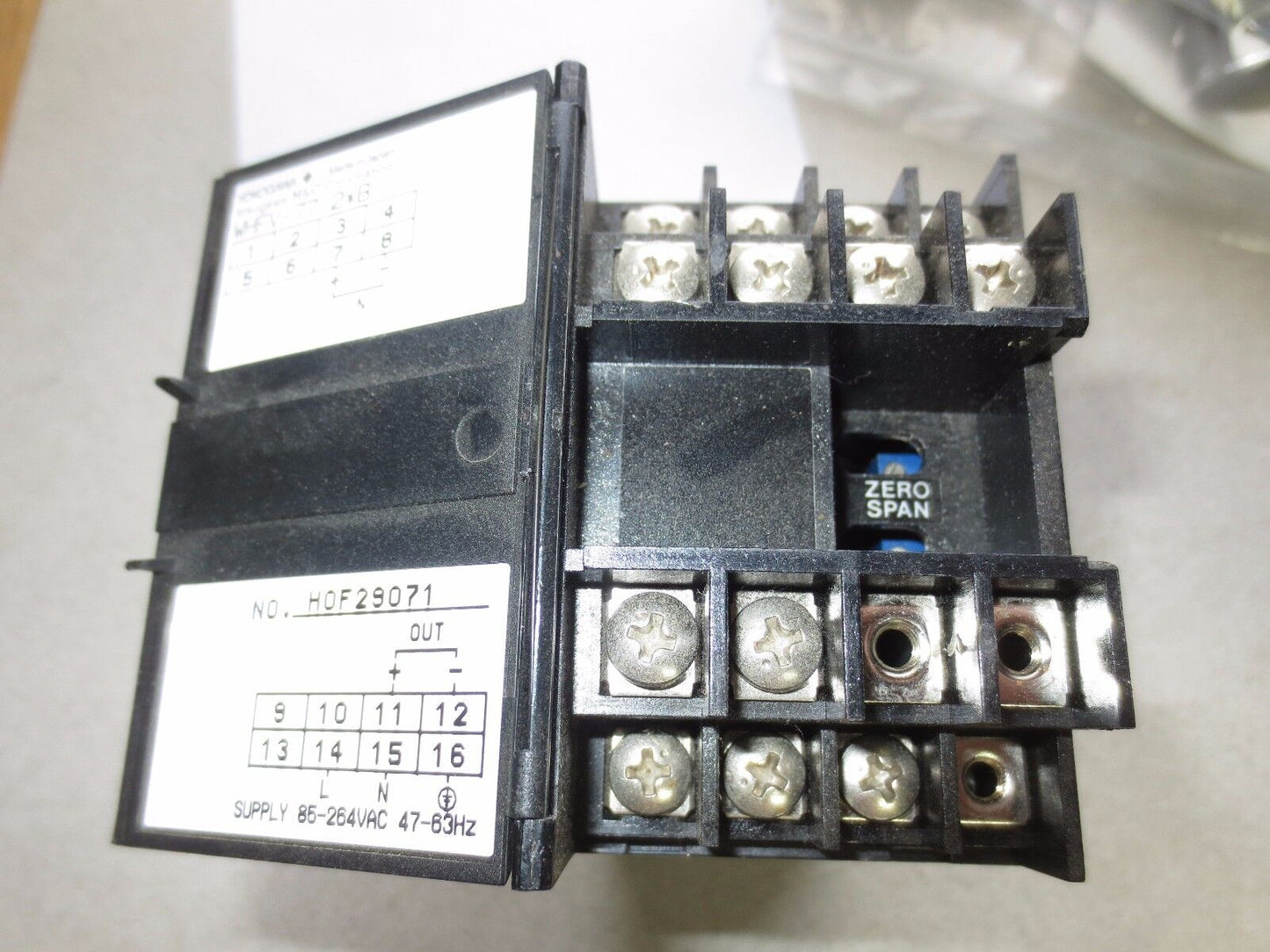 YOKOGAWA JUXTA WHFV / WHFV-77-2*B HOF29071 / H0F29071 SIGNAL CONDITIONER? 10VDC
