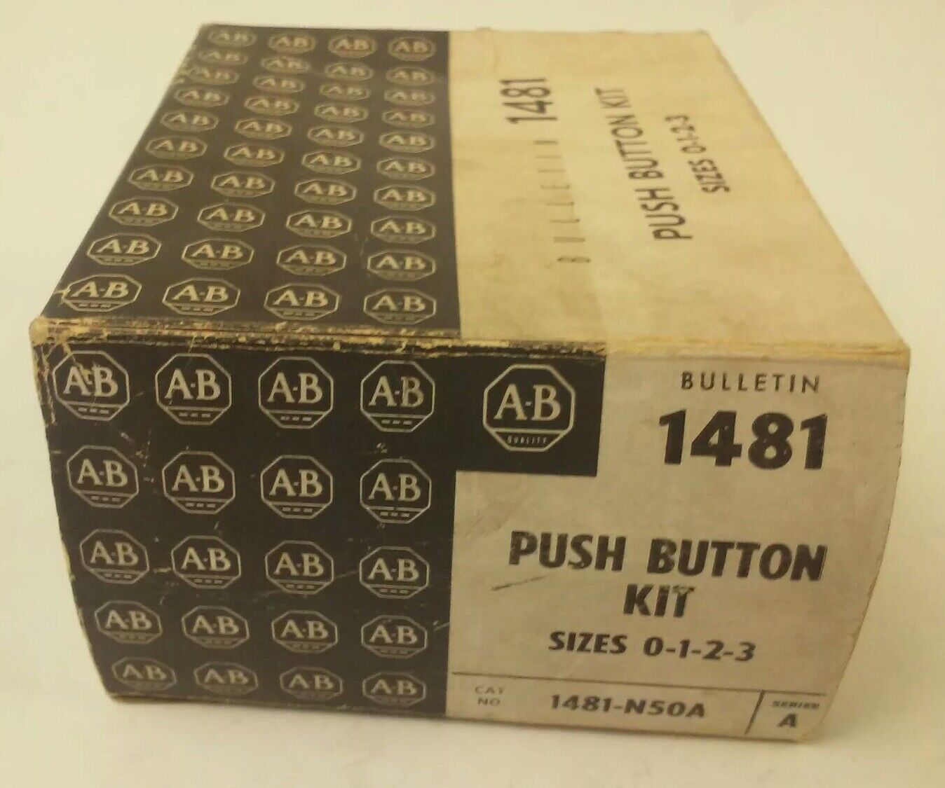 ALLEN BRADLEY 1481-N50A SER.A PUSH BUTTON KIT SIZES 0-1-2-3, START STOP, 800TXD1