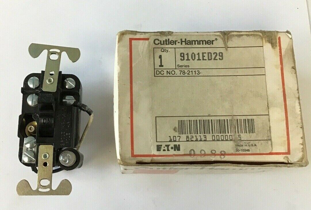 CUTLER HAMMER 9101ED29 2POLE 115-230V MOTOR STARTER