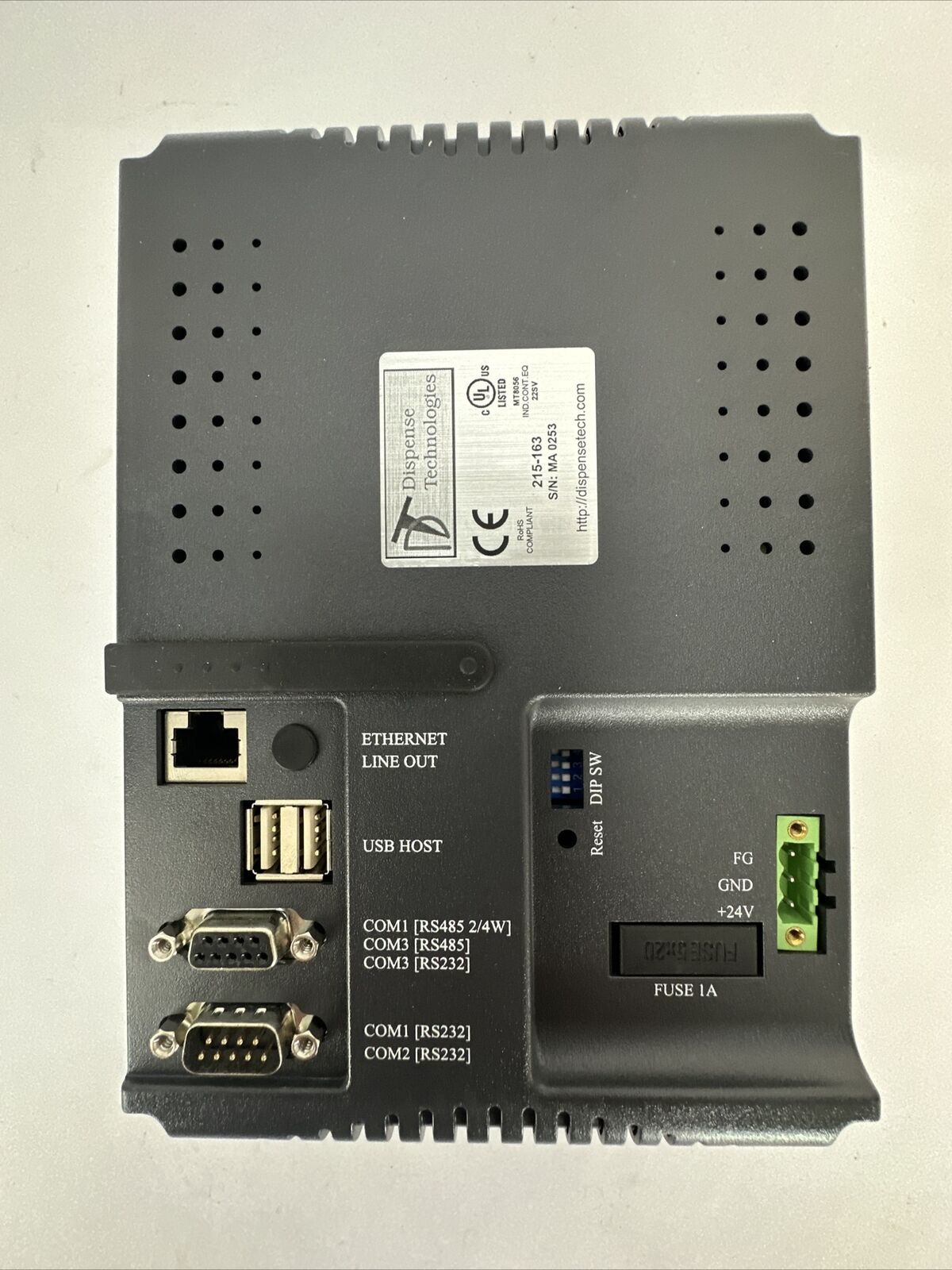 DISPENSE TECHNOLOGIES 215-163 TOUCH SCREEN 24V
