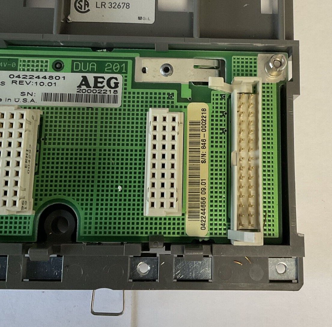SCHNEIDER AUTOMATION DTA 201/AS-HDTA-201 SECONDARY SUBRACK 5 SLOT REV10.01