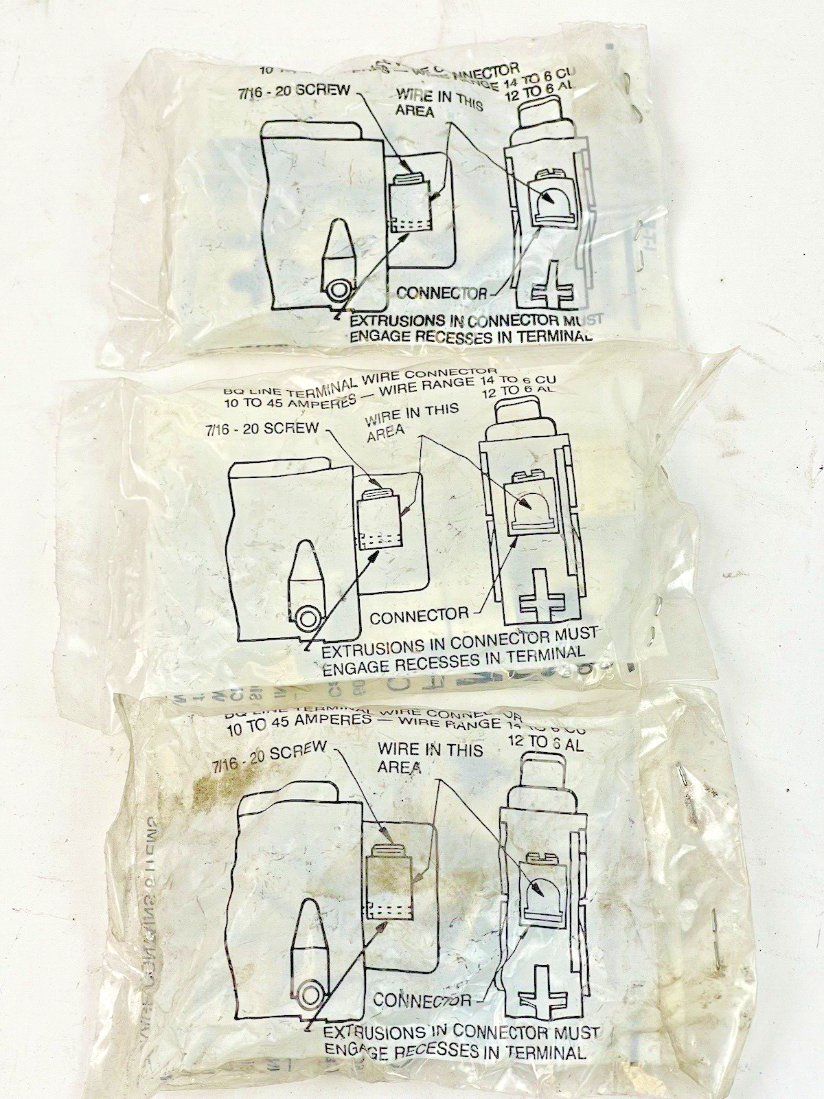 ITE / SIEMENS *LOT OF 3* - TC1Q1 - BREAKER LUG KIT - FOR EQ FRAMES (6 PC/ PKG)