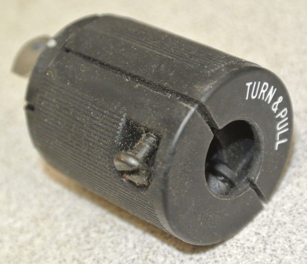 HUBBELL 7465VBLK VALISE / DEAD FRONT PLUG / 15A / 125VAC or DC
