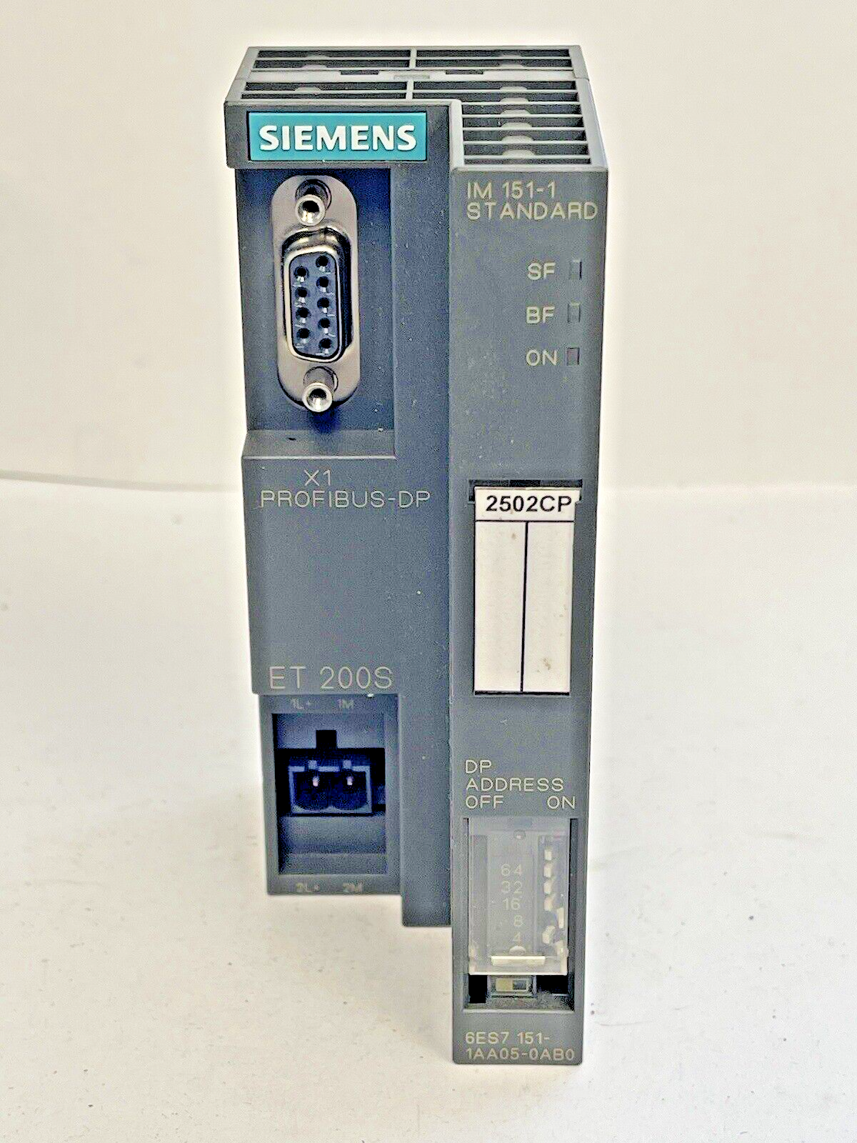 SIEMENS - 6ES7 151-1AA05-0AB0 -X1 PROFIBUS-DP INTERFACE MODULE-24V DC-SIMATIC S7