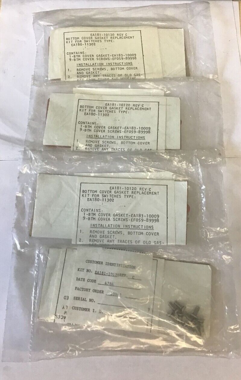 NAMCO EA181-10120 REV.C BOTTOM COVER GASKET REPLACEMENT ***LOTOF4***