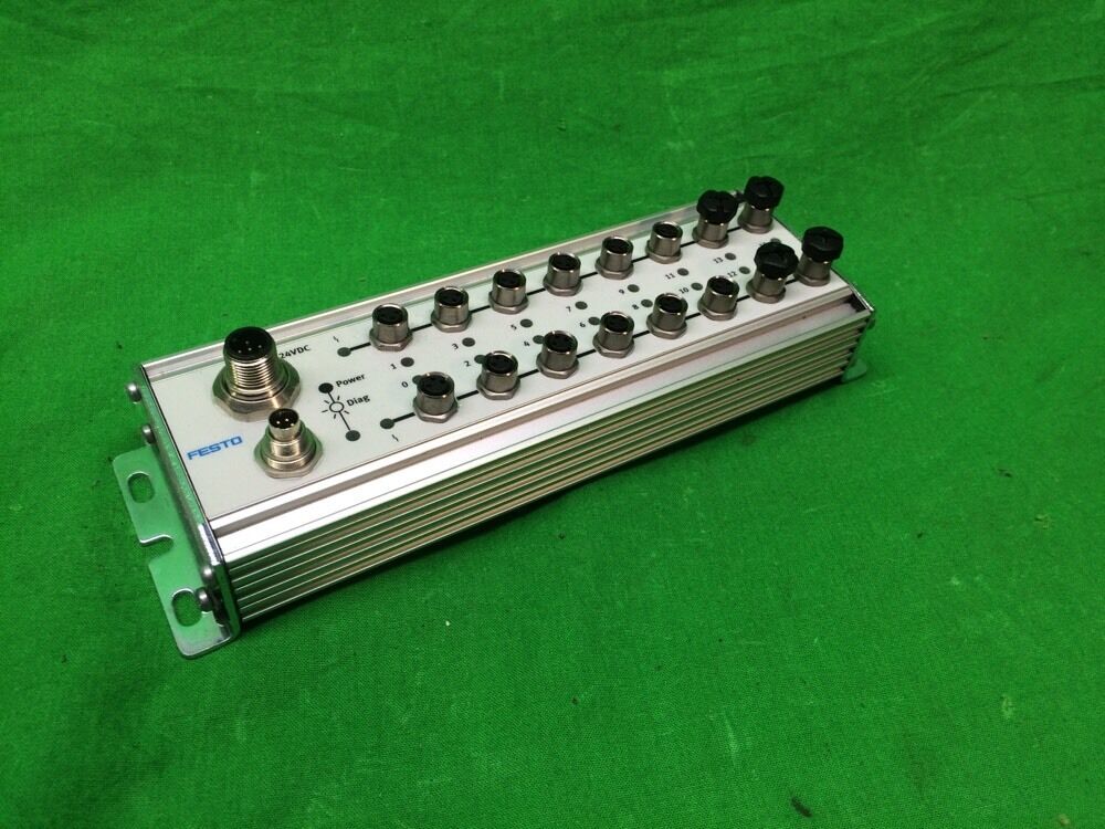 FESTO CP-E16-M8-Z INPUT MODULE CPE16M8Z 16 INPUTS 3 PIN 24VDC