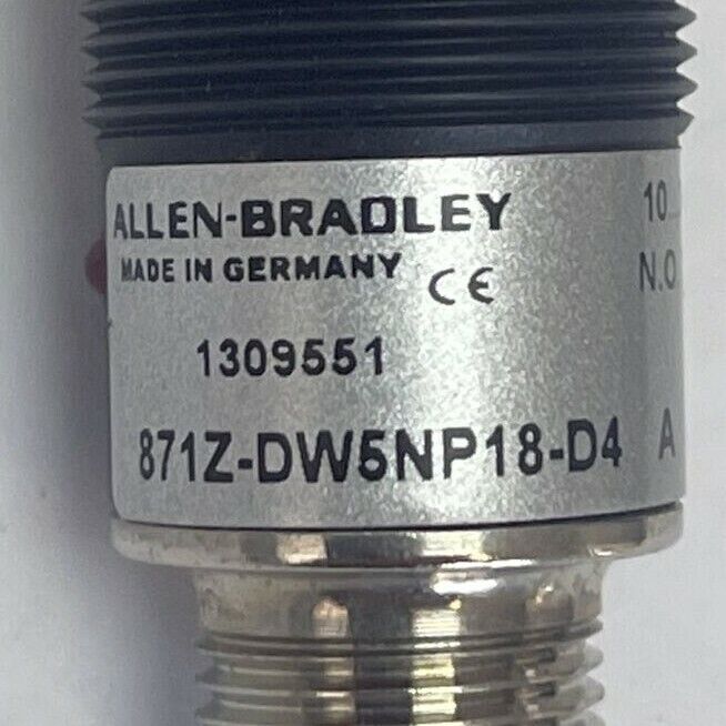 ALLEN BRADLEY 871Z-DW5NP18-D4 INDUCTIVE PROXIMITY SENSOR 10...30VDC 200mA