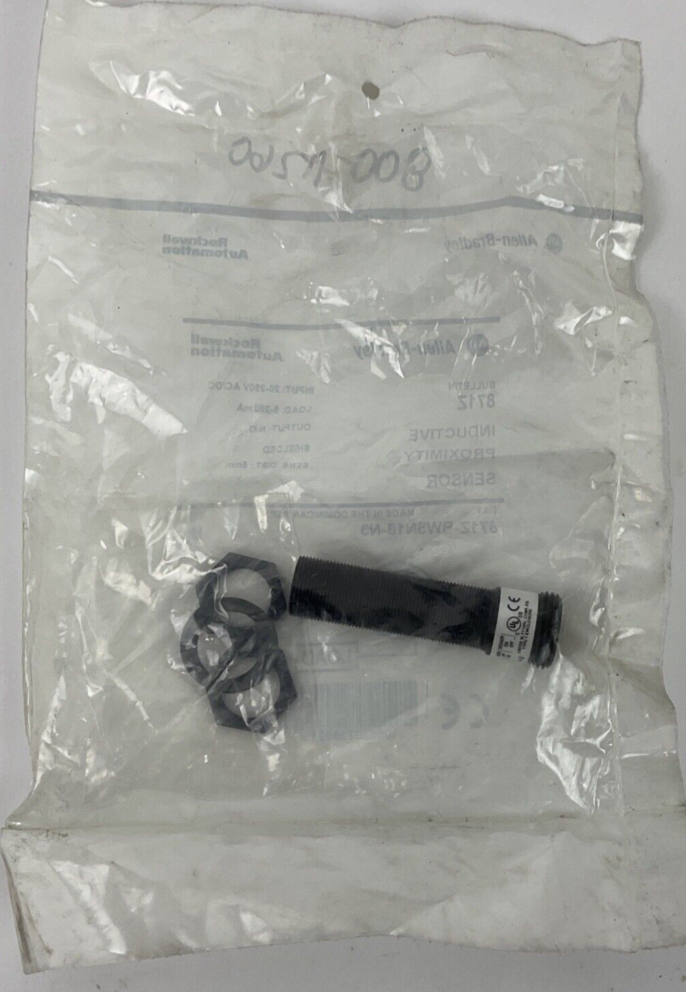 ALLEN BRADLEY 871Z-BW5N18-N3 INDUCTIVE PROXIMITY SENSOR SER.B 20-250VAC/DC 5MM