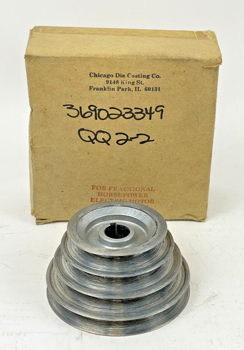 CHICAGO DIE CASTING - 143-3/4" - 3/4 In. 4-Step Cone Pulley - 2-1/2" H X 4-1/2"W