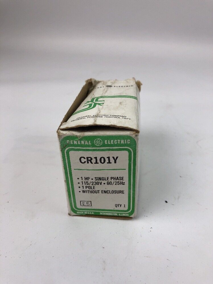 GE CR101Y 1HP SINGLE PHASE 115/230V 60/25HZ 1 POLE WITHOUT ENCLOSURE